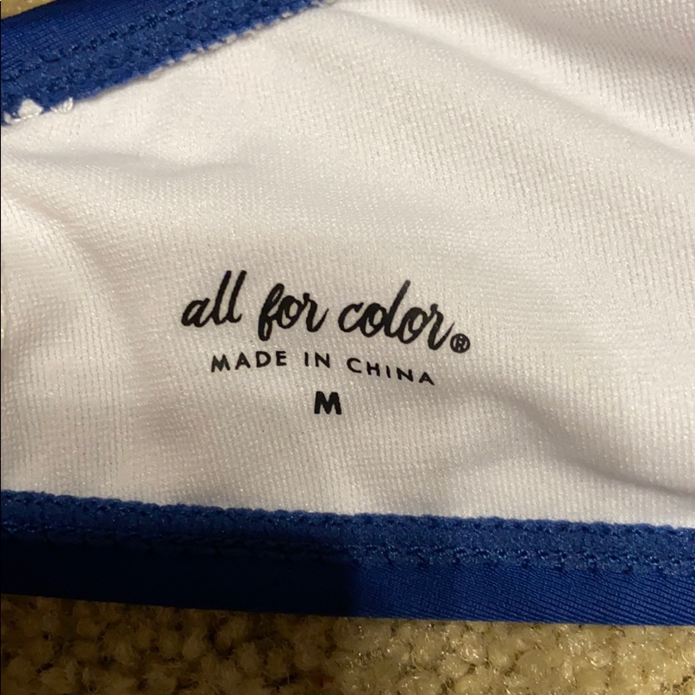 All For Color Navy Halter Bikini Top - Picture 3 of 3